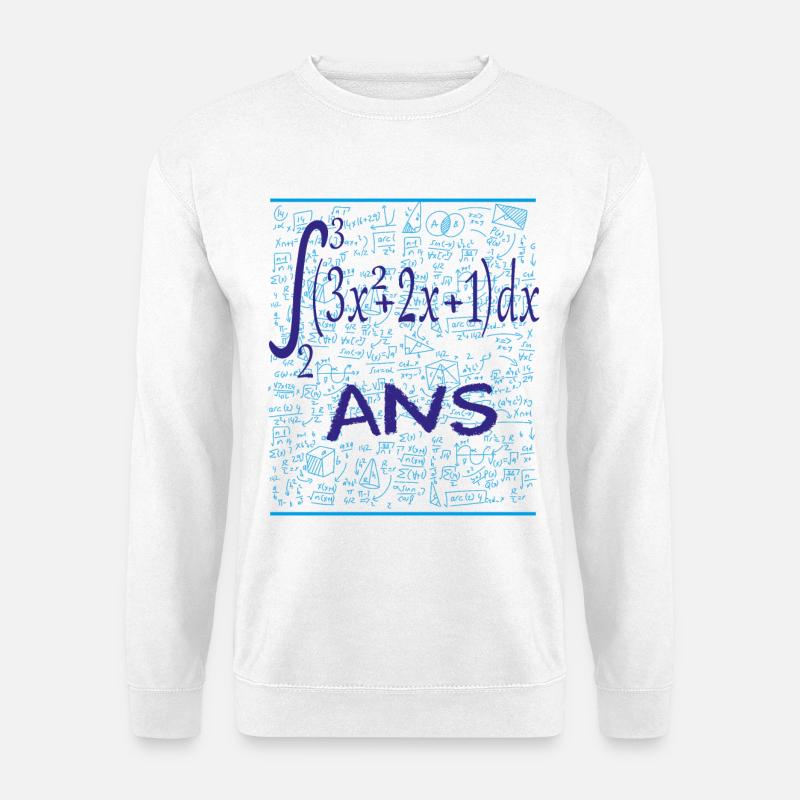 25th anniversary 25 years mathematical integral - Unisex Sweatshirt - white
