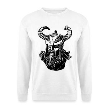 Odin Wikinger - Unisex Pullover - Weiß - Vorne