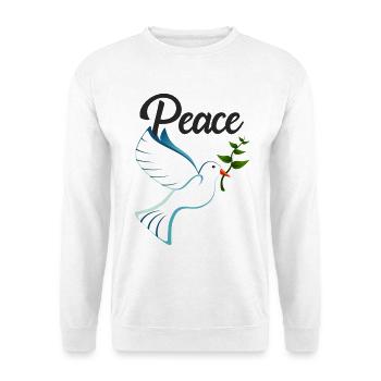 PEACE Dove of Peace - Unisex Sweatshirt - white - Front
