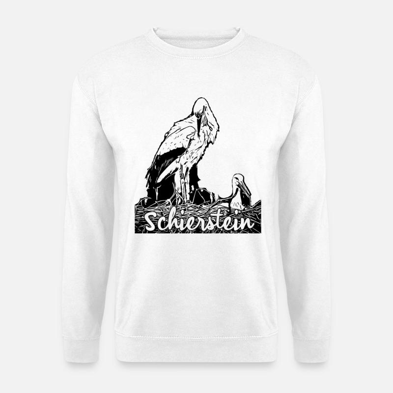 Storchennest - Wiesbaden - Schierstein - Unisex Pullover - Weiß