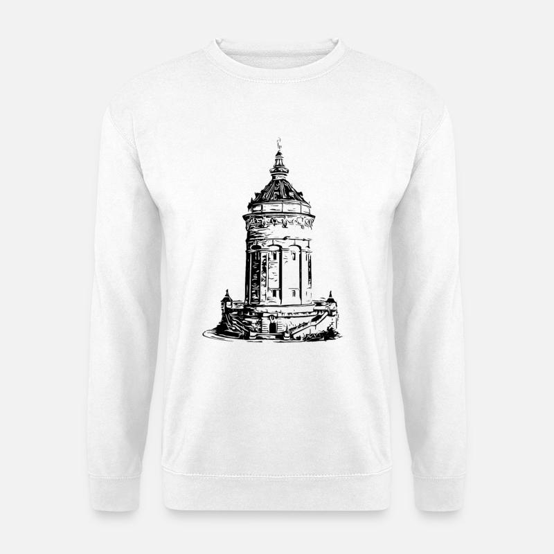 Mannheimer Wasserturm Mannheim - Unisex Pullover - Weiß