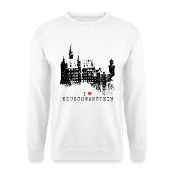 Neuschwanstein Germany Bavaria I Love Germany - Unisex Sweatshirt - white - Front