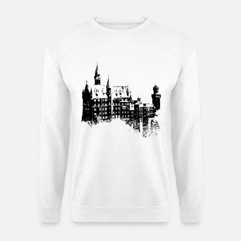 Neuschwanstein Deutschland Bayern I Love Germany - Unisex Pullover - Weiß