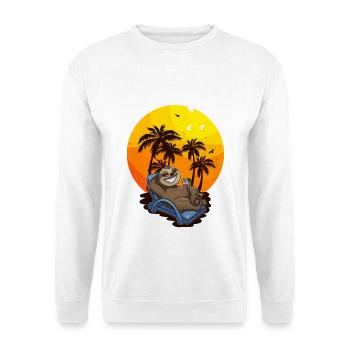 Sloth Relax Voyage de vacances - Sweat-shirt Unisexe - blanc - Devant