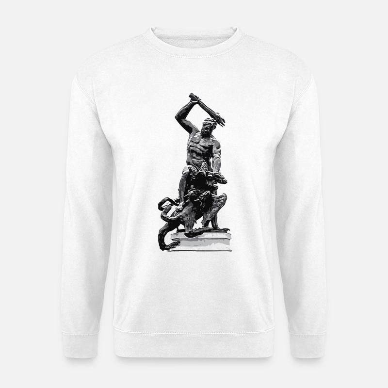 Herkulesbrunnen Augsburger Herkules - Unisex Pullover - Weiß