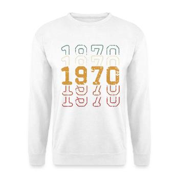 1970 - Unisex Pullover - Weiß - Vorne