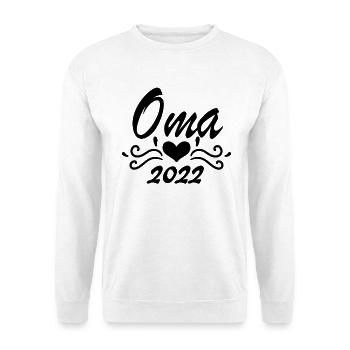 Oma 2022 - Werdende Oma 2022 - Unisex Pullover - Weiß - Vorne