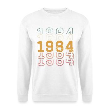 1984 - Sweat-shirt Unisexe - blanc - Devant