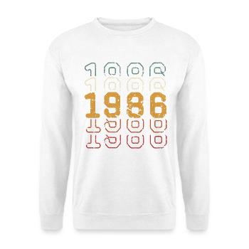1986 - Unisex Sweatshirt - white - Front