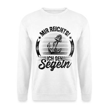 Segler Segeln Segelboot - Unisex Pullover - Weiß - Vorne