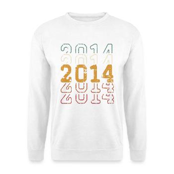 2014 - Unisex Pullover - Weiß - Vorne