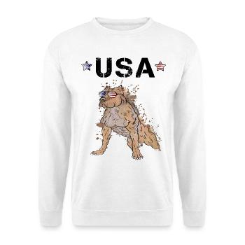 American Staffordshire Terrier - Unisex Sweatshirt - white - Front