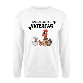 Vatertag - erster Vatertag Geschenk - Unisex Pullover - Weiß - Vorne