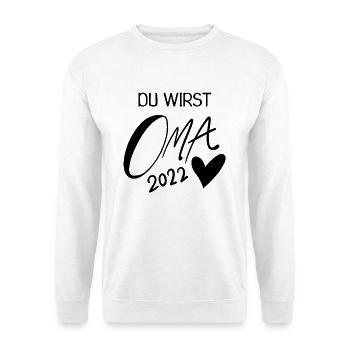 Oma 2022 - Werdende Oma 2022 - Unisex Pullover - Weiß - Vorne