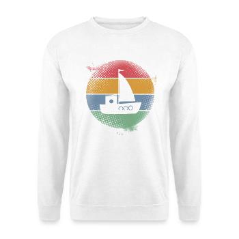 Sailboat Sailor Sailing Kids Motif - Unisex Sweatshirt - white - Front