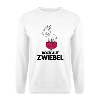 Zwiebel Ziege Ziegenbock - Unisex Pullover - Weiß - Vorne