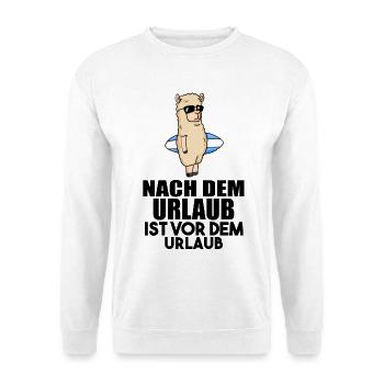 Strandraub Urlaub Reise Strand Urlaubsziel - Unisex Pullover - Weiß - Vorne
