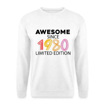 Fantastic since 1980 - born in 1980 - Unisex Sweatshirt - white - Front