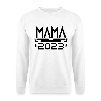 Mutter 2023 Mama Schwangerschaft Geburtstag - Unisex Pullover - Weiß - Vorne