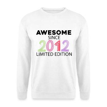 Fantastisch seit 2012 - Jahrgang 2012 - Unisex Pullover - Weiß - Vorne