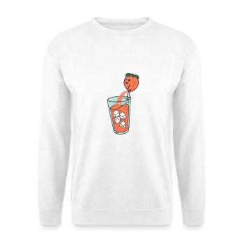 Pee lemonade in glass - Unisex Sweatshirt - white - Front