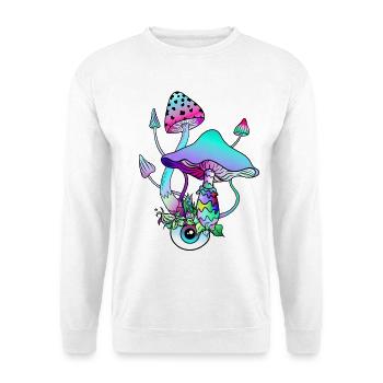 Magic Mushrooms Psychedelic Art - Unisex Sweatshirt - white - Front