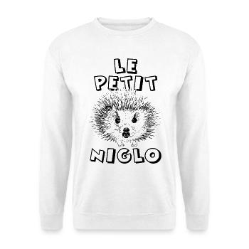 Petit Niglo  petit Hérisson - Sweat-shirt Unisexe - blanc - Devant
