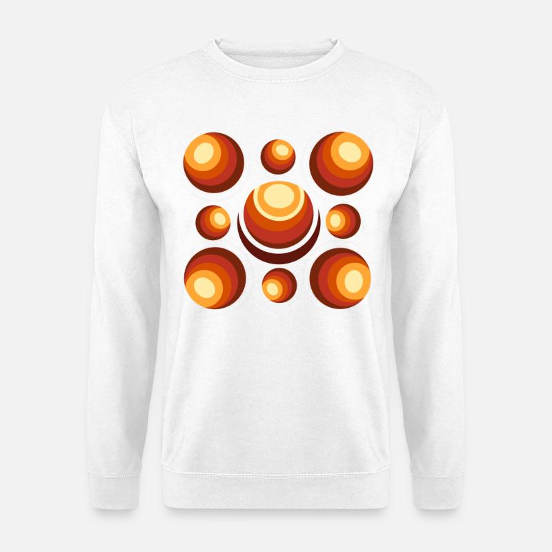 Retro Ball Pattern Mid-Century - Unisex Sweatshirt - white