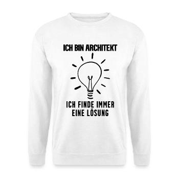 Architekt Beruf Ausbildung - Unisex Pullover - Weiß - Vorne