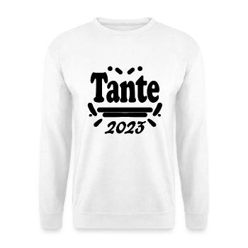 Tante 2023 - Tante werden - Unisex Pullover - Weiß - Vorne