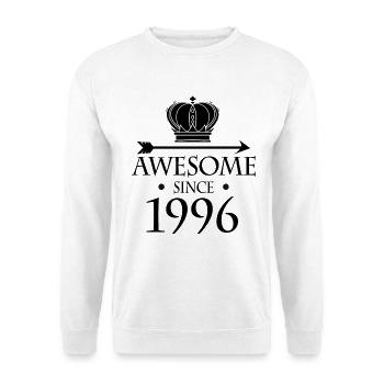 Né en 1996 - Fantastique depuis 1996 - Sweat-shirt Unisexe - blanc - Devant