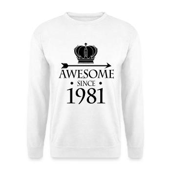 Jahrgang 1981 - Fantastisch seit 1981 - Unisex Pullover - Weiß - Vorne