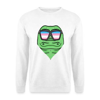 Transgender Transsexuell Krokodil Geschenk - Unisex Pullover - Weiß - Vorne