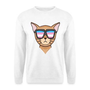Transgender Transsexuell Abessinierkatze Katze - Unisex Pullover - Weiß - Vorne