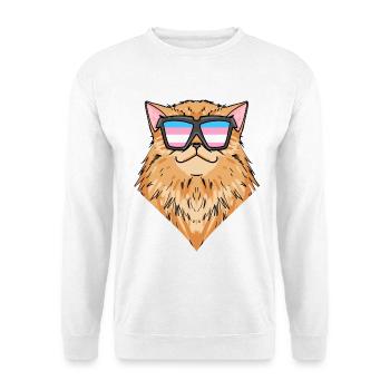 Transgender Transsexuell Perserkatze Katze - Unisex Pullover - Weiß - Vorne