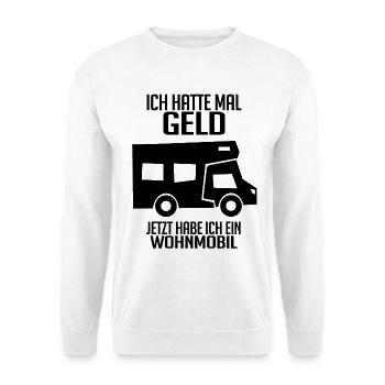 Wohnmobil Wohnwagen Campen Camping - Unisex Pullover - Weiß - Vorne