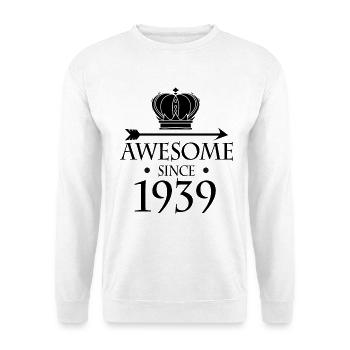 Born in 1939 - Fantastic since 1939 - Unisex Sweatshirt - white - Front