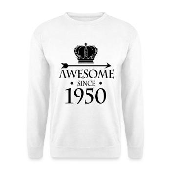 Born in 1950 - Fantastic since 1950 - Unisex Sweatshirt - white - Front