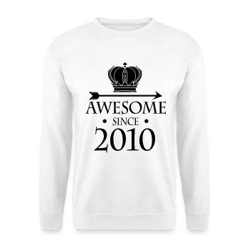Jahrgang 2010 - Fantastisch seit 2010 - Unisex Pullover - Weiß - Vorne