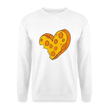 Cœur de fromage - Sweat-shirt Unisexe - blanc - Devant
