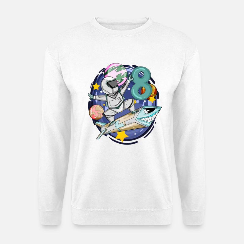 8. Geburtstag Junge - 8 Jahre alt - Ich bin 8 - Unisex Pullover - Weiß