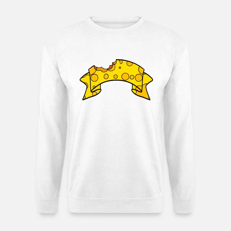 Bannières de fromage - Sweat-shirt Unisexe - blanc