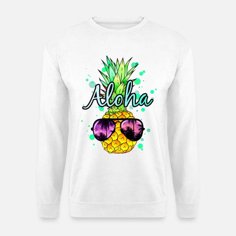 Pineapple Aloha - Unisex Sweatshirt - white