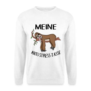 Tasse Faultier Kaffeetasse - Unisex Pullover - Weiß - Vorne