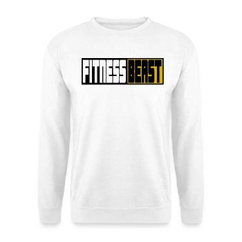 Motif du logo de la Bête du Fitness - Sweat-shirt Unisexe - blanc - Devant