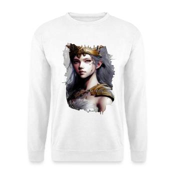 Reine de Bataille Guerrière Fantastique - Sweat-shirt Unisexe - blanc - Devant