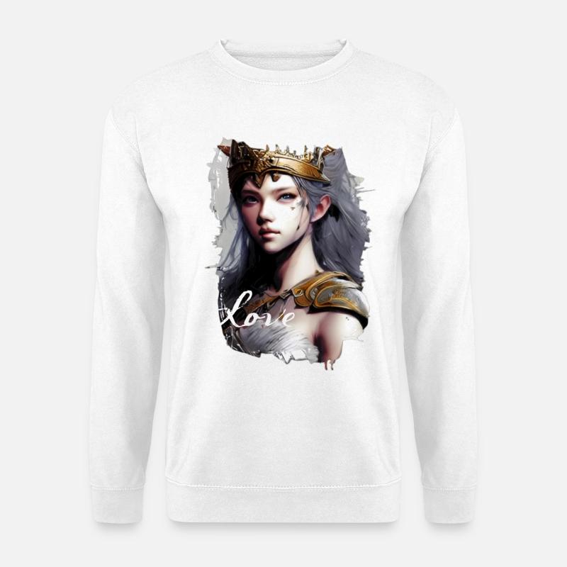 Valkyrie Amazon Warrior Fine Art - Unisex Sweatshirt - white