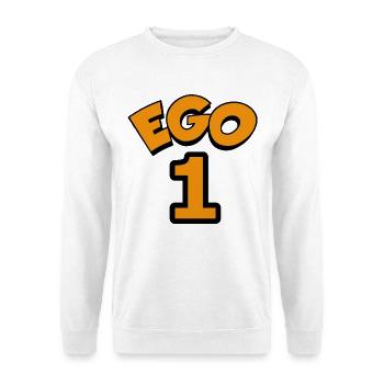 Ego One Orange on Black - Unisex Sweatshirt - white - Front