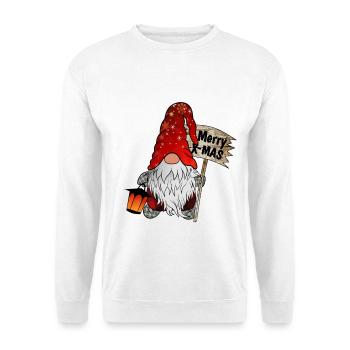 Weihnachts Zwerg Christmas Gnome - Unisex Pullover - Weiß - Vorne