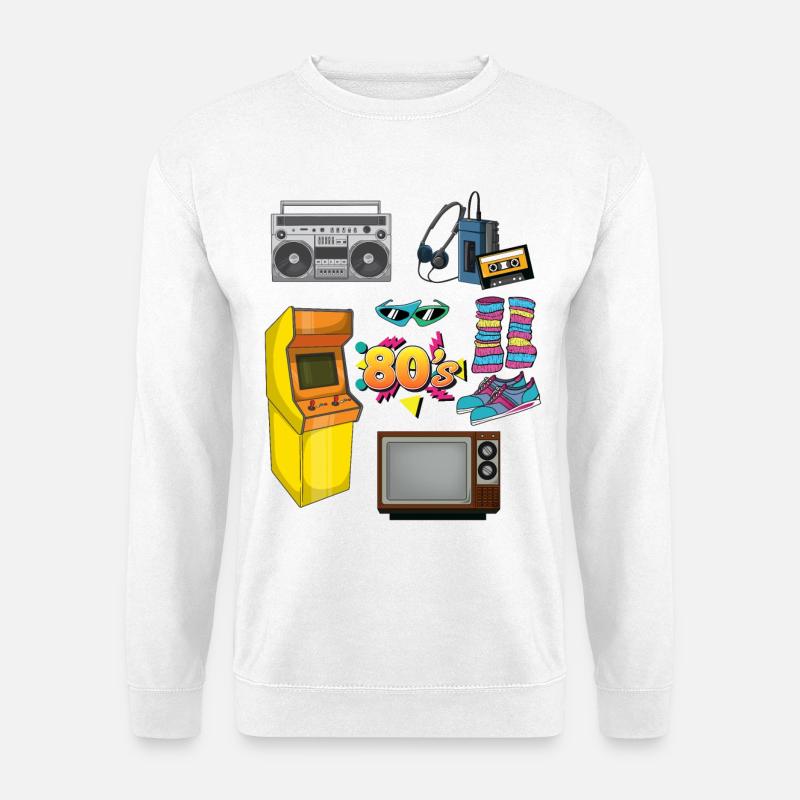 Retro Special 80s Objects 1980s - Unisex Sweatshirt - white